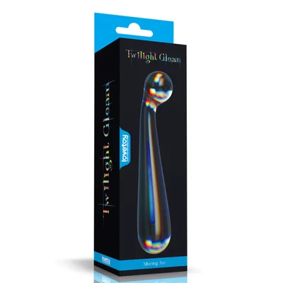 dual ended twilight gleam glass dildo stunning prismatic shimmers