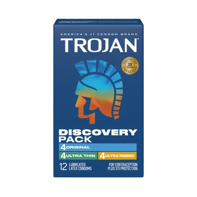 trojan assorted condoms discovery pack