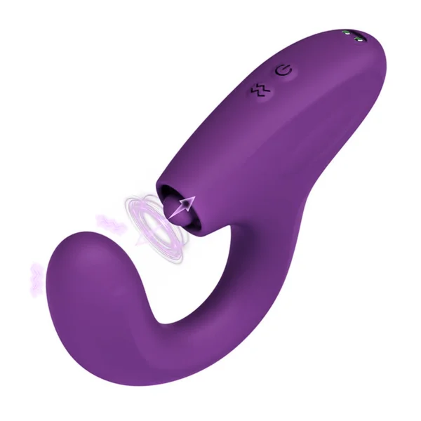 Curved G-Spot Dual Action Vibrator with Clit Tapper — image 3 of 11