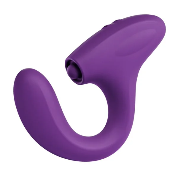 Curved G-Spot Dual Action Vibrator with Clit Tapper — image 9 of 11