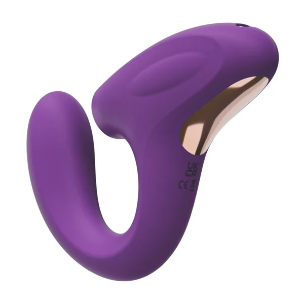 Curved G-Spot Dual Action Vibrator with Clit Tapper — image 10 of 11