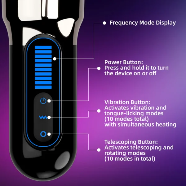 Automatic Vibrating Male Masturbator - Licks, Thrusts, & Rotates Around Your Shaft! — image 7 of 15