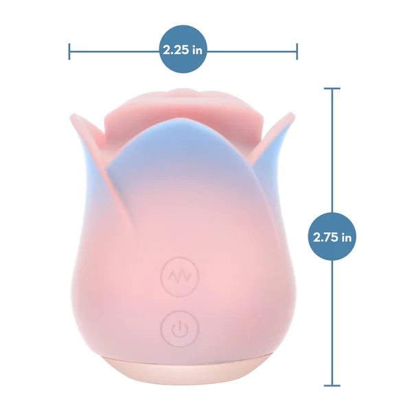 Blush Collection French Kiss Rose Stimulator - Nibbles On Your Clit with Powerful Vibrations! — image 3 of 8