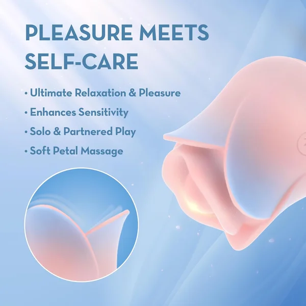 Blush Collection French Kiss Rose Stimulator - Nibbles On Your Clit with Powerful Vibrations! — image 7 of 8