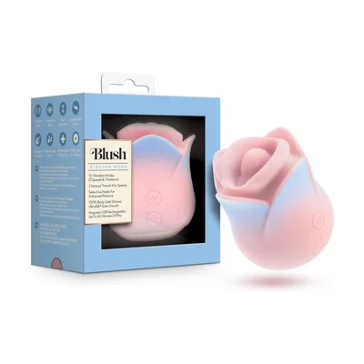 blush collection french kiss rose stimulator nibbles on your clit with powerful vibrations
