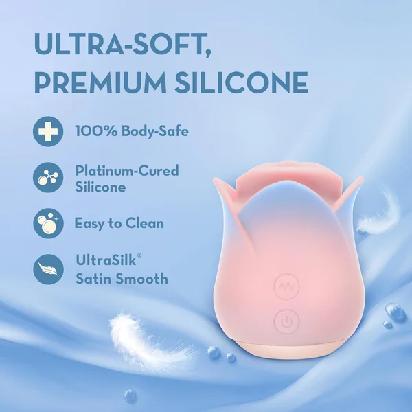 Blush Collection French Kiss Rose Stimulator - Nibbles On Your Clit with Powerful Vibrations! — image 6 of 8