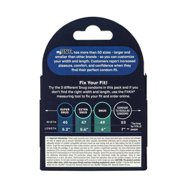 My ONE Snug Condoms Sampler 3-Pack — image 2 of 13