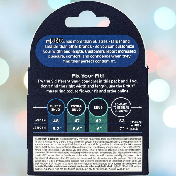My ONE Snug Condoms Sampler 3-Pack — image 5 of 13