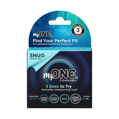 my one snug condoms sampler 3 pack