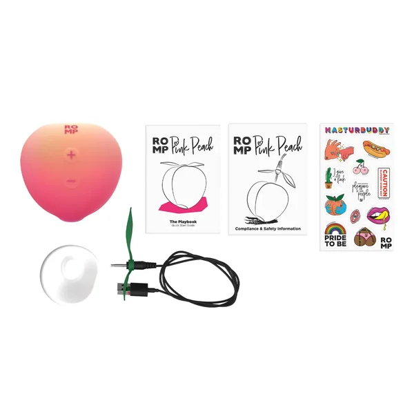 Romp Pink Peach Air Pulse Clit Stimulator — image 12 of 13