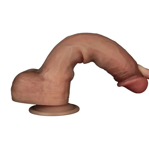 9" Sliding Skin Pro Dual Density Dildo - Experience Deep, Lifelike Penetration! — image 4 of 10