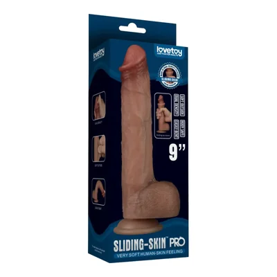 9 sliding skin pro dual density dildo experience deep lifelike penetration
