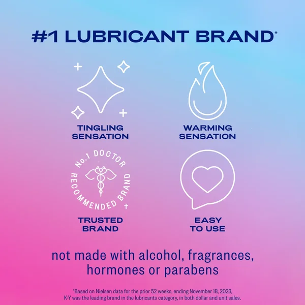 KY Yours and Mine Couples Lubricant Set - Warming for Him, Tingling for Her! — image 5 of 8