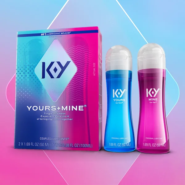 KY Yours and Mine Couples Lubricant Set - Warming for Him, Tingling for Her! — image 3 of 8