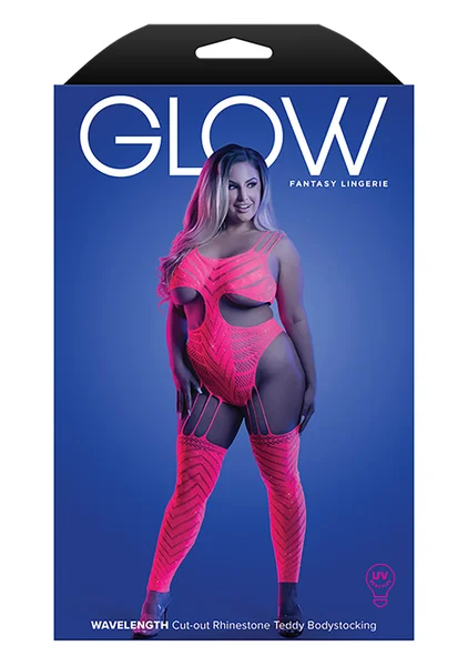 Wavelength Cutout Rhinestone Teddy Bodystocking - Queen Size — image 3 of 3