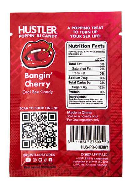 Hustler Poppin' BJ Candy — image 2 of 2
