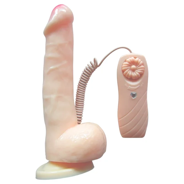 7.5 Inch Vibrating Jelly Dong with Suction Cup — image 5 of 6