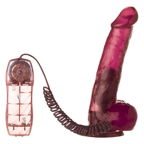 7.5 Inch Vibrating Jelly Dong with Suction Cup — image 3 of 6