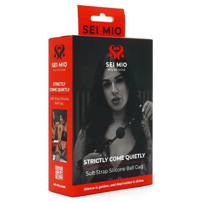 strictly come quietly soft strap silicone ball gag