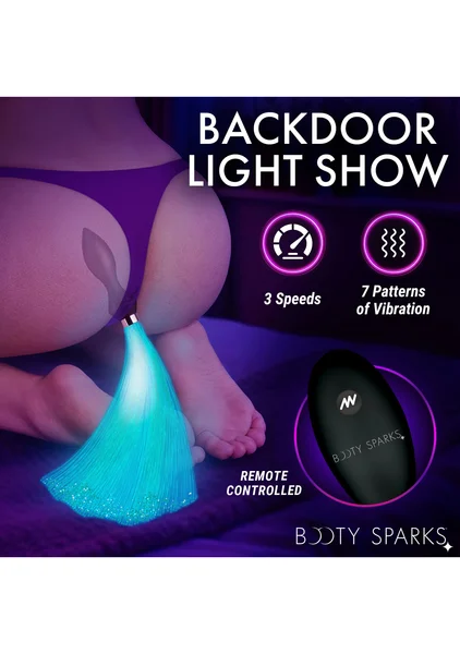 Vibrating Silicone Optical Fiber Butt Plug — image 3 of 7
