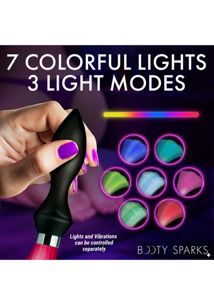 Vibrating Silicone Optical Fiber Butt Plug — image 4 of 7