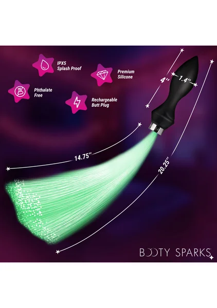 Vibrating Silicone Optical Fiber Butt Plug — image 5 of 7