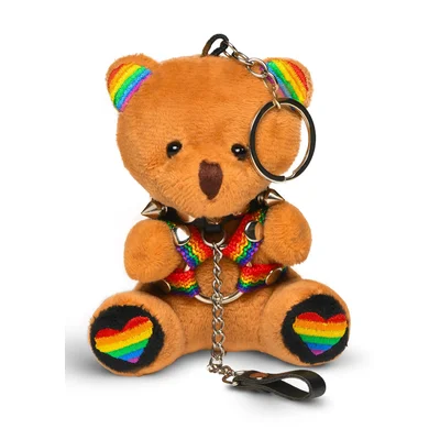 pride bear keychain