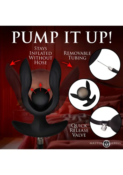 Dark Pearl Inflatable Vibrating Butt Plug — image 4 of 7