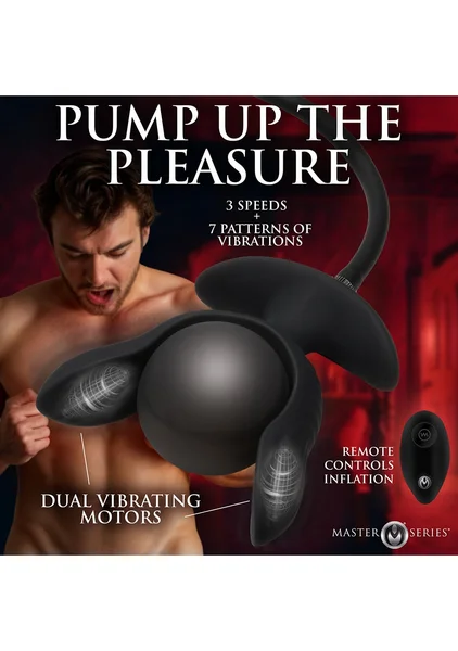 Dark Pearl Inflatable Vibrating Butt Plug — image 5 of 7