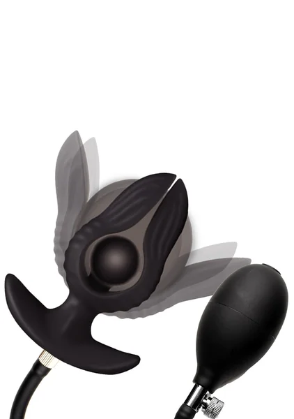 Dark Pearl Inflatable Vibrating Butt Plug — image 2 of 7