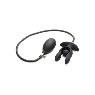 dark pearl inflatable vibrating butt plug