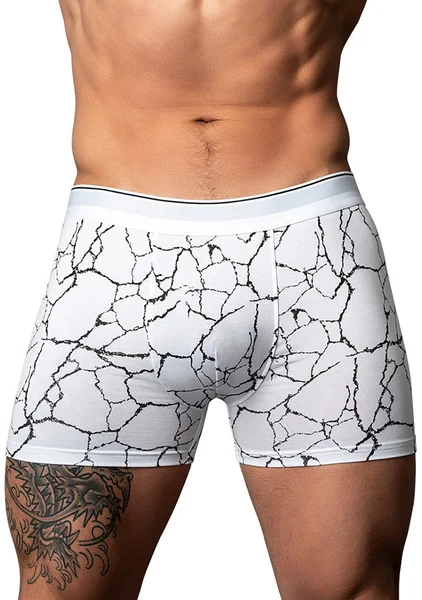 Soo Cumfy White Marble Boxer Brief — image 3 of 6