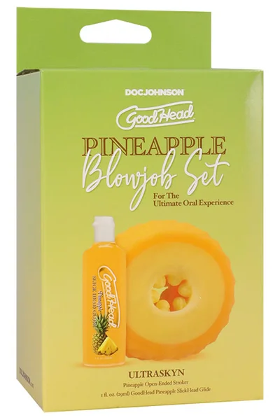 Doc Johnson GoodHead 3 Piece Pineapple Blowjob Set — image 5 of 20