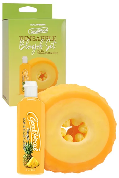 Doc Johnson GoodHead 3 Piece Pineapple Blowjob Set — image 6 of 20