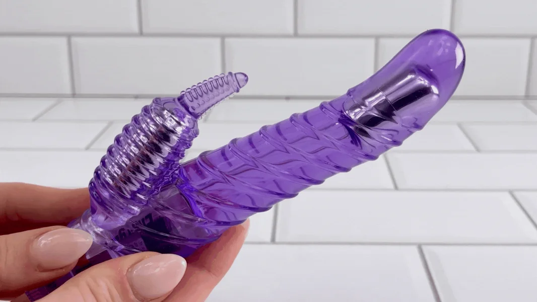 Ringed Bath-Time Dual-Action Vibe - Have Better Orgasms In The Shower! — image 2 of 11