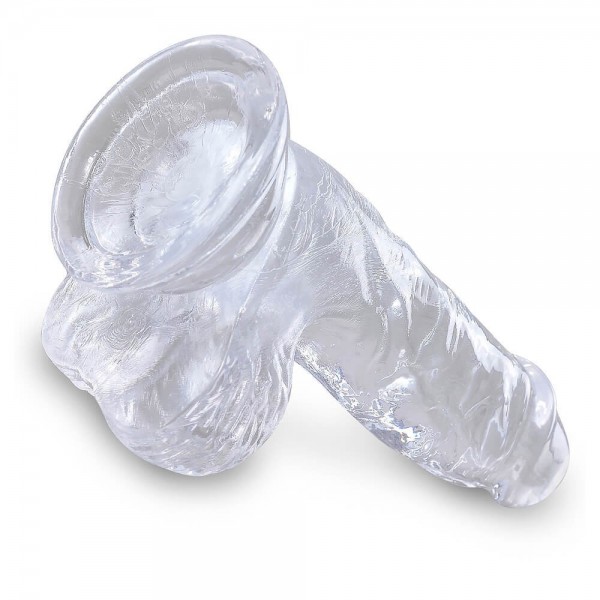 King Cock Clear 5 Inch Dildo With Balls