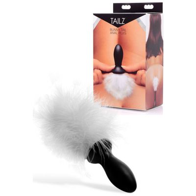 Tailz 2 5 Anal Plug with Fluffy Bunny Tail