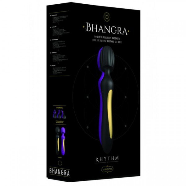 RHYTHM by Kama Sutra - Bhangra Body Massager with Attachments (Purple) — image 2 of 3