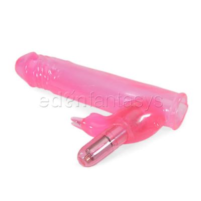 Penis sleeve with clitoral stimulator