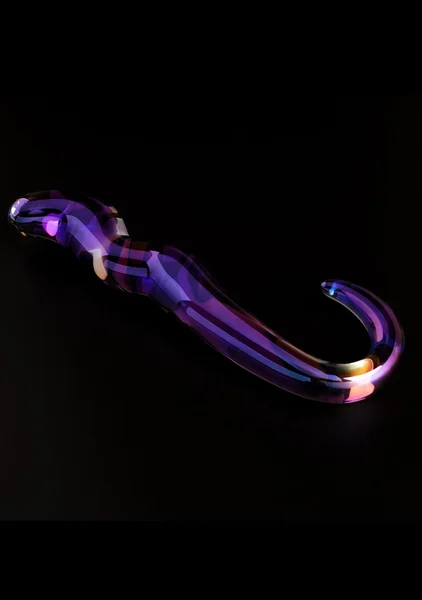 Blue Flame Curved Glass Dildo — image 4 of 6