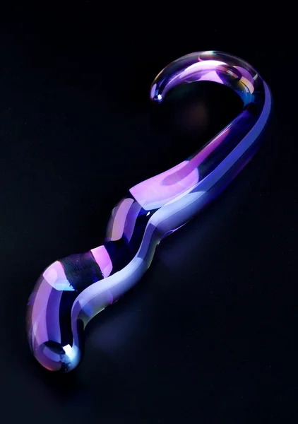 Blue Flame Curved Glass Dildo — image 3 of 6
