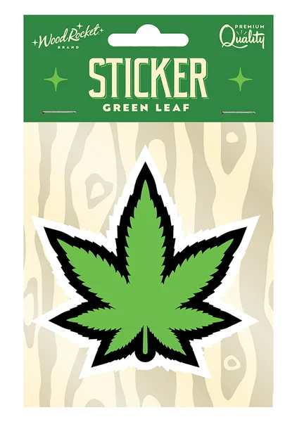 Green Leaf Sticker — image 2 of 2