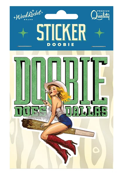 Doobie Does Dallas Sticker — image 2 of 2