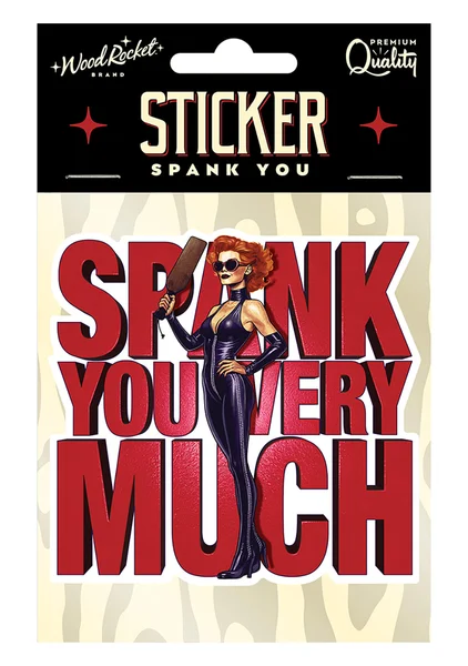 Spank You Very Much Sticker — image 2 of 2