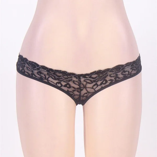 Crotchless Lace Cage Back Panty — image 4 of 6