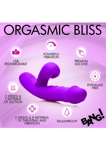 Bang! Thrusting and Sucking Rabbit Vibrator — image 3 of 9