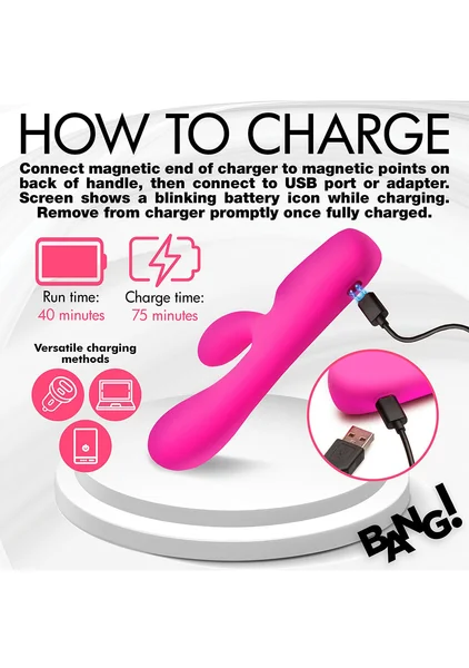 Bang! Digital Silicone Rabbit Vibrator — image 5 of 8