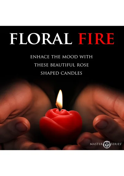 Fire Garden 3-Piece Rose Candle Set — image 2 of 7