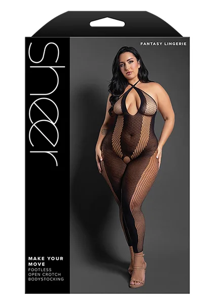 Make Your Move Footless Open Crotch Bodystocking - Queen Size — image 3 of 3