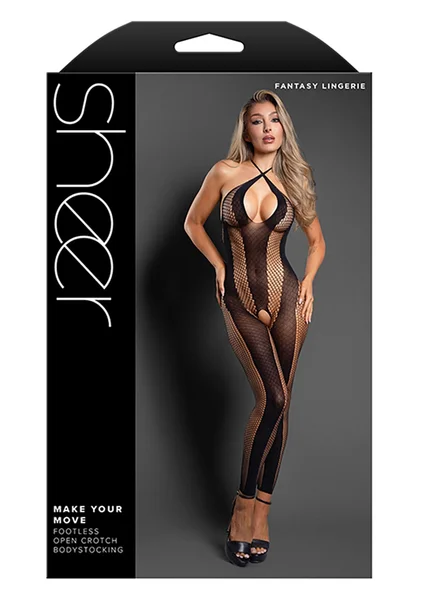 Make Your Move Footless Open Crotch Bodystocking — image 3 of 3